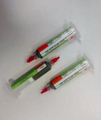 Solder paste indium and multicore brand. For dispenser, 25g in tube.