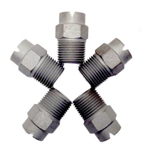 NEW - 5 PACK of HARDENED STEEL SPRAY TIPS - 3/8&#034; X 80/30 - SEALCOATING