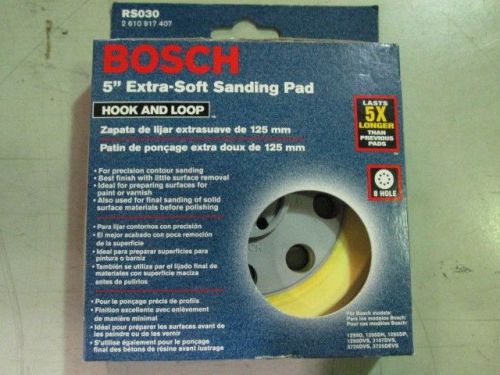 BOSCH RS030 5&#034; EXTRA SOFT SANDING PAD NEW/UNUSED