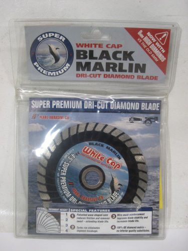 Pearl abrasive black marlin white cap 4.5&#034; premium dri-cut diamond saw blade for sale