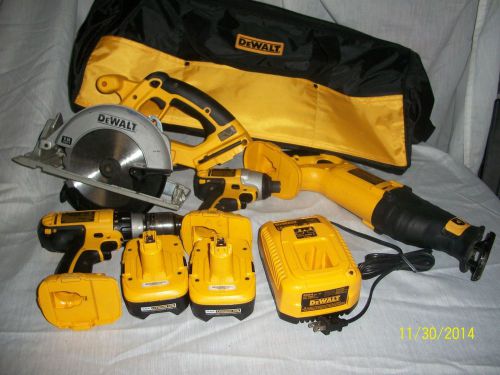 Dewalt  18v 4 tool cordless combo kit nano lithium ion xrp saw battery dc827 390 for sale