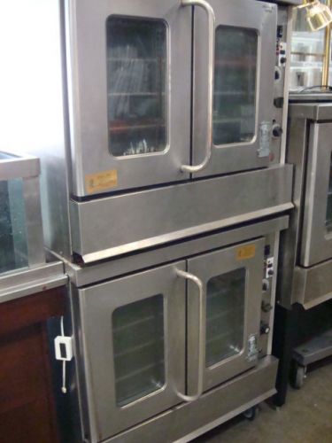 MONTAGUE 3E2-115 NATURAL GAS CONVECTION OVEN ON LEGS 115,000btu