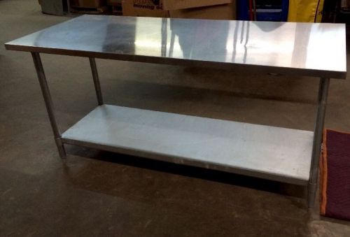 30 x 72 Restaurant Stainless Steel Food Work Prep Table