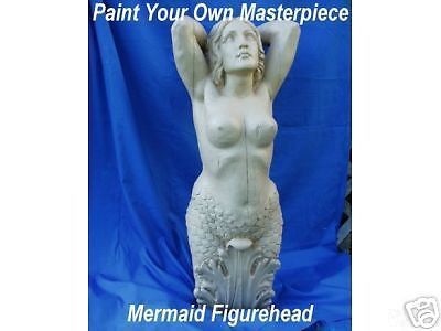 NAUTICAL MERMAID FIGUREHEAD  U-PAINT CRAFTS! HOME DECOR