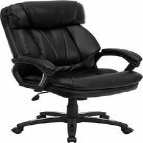 Flash furniture go-1097-bk-lea-gg hercules series high back black leather execut for sale
