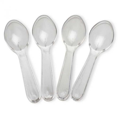 Clear Plastic Taster Spoons - 3,000 / Case