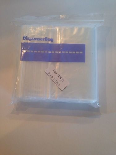 NEW! Unopened Zippit Dispenser Bags. 5 x 8 x 2 MIL. 100 Pack