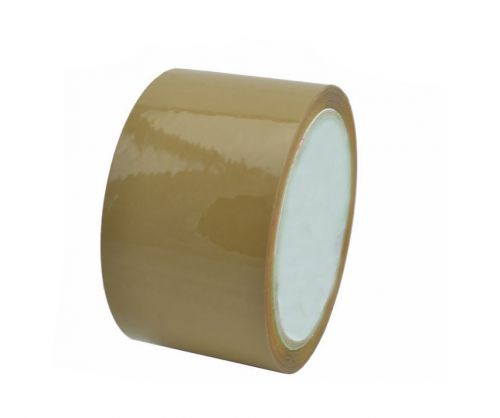 Tan carton sealing packing tape 2 inch x 90 yards(6 roll) for sale