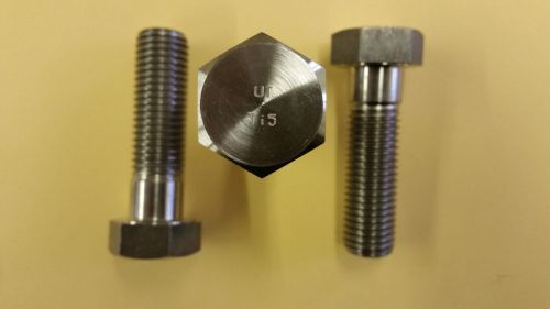 30) 20mm Titanium M20-2.50 x 70mm TI5 DIN 931 Metric Bolts, Hex Head