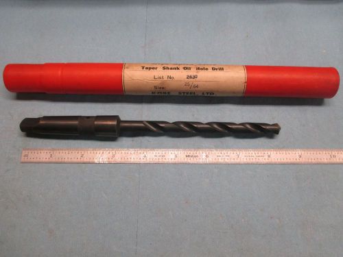 NEW 25/64 DIA HSS MORSE TAPER #2 OIL / COOLANT THRU DRILL BIT TOOLING SHOP