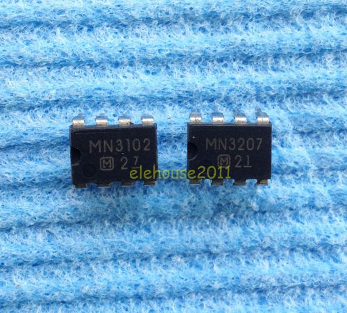 1pair(2pcs) of MN3207+MN3102 CHORUS FLANGER BBD IC