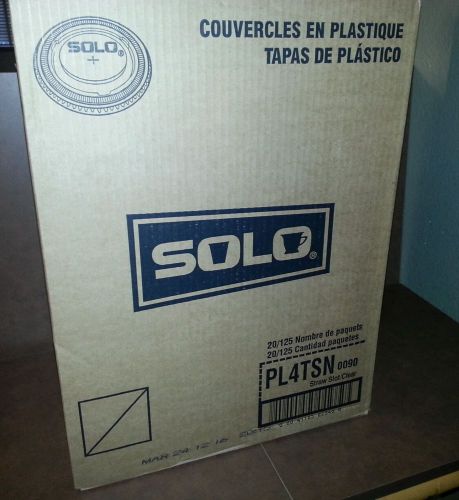 Solo pl4tsn lids clear 2500/carton new!! for sale