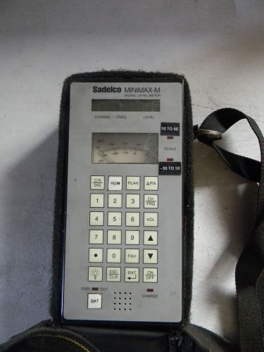 Sadelco MiniMax M800 Signal Level CATV Meter Mini Max M 800 M-800