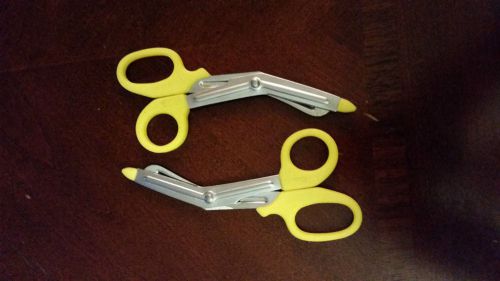 2 NEW 7.5 inch EMT EMS Paramedic Fire Trauma Shears Scissors Orange