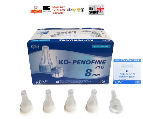 Insulin pen needles kdm kd-penofine sterile 31g - 0.25x6 &amp; 0.25x8 mm fast cheap for sale