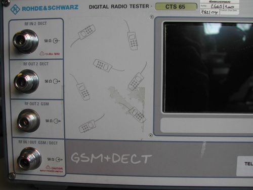 Rohde &amp; Schwarz CTS 65 + options GSM + DECT