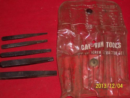 Cal-Van Tools #44 5-Piece Screw Extractor Set 1/4&#034; - 5/8&#034; Screws &amp; Bolts