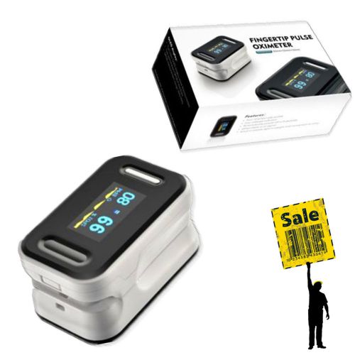 CE OLED Fingertip oxymeter spo2,PR monitor Blood Oxygen Pulse Oximeter White