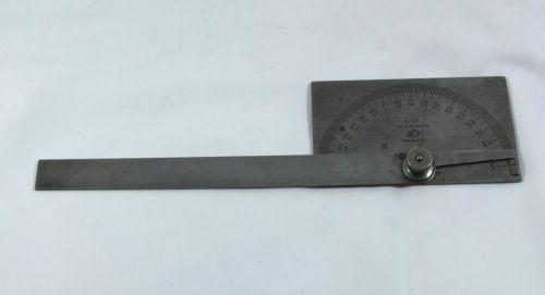 L.s. starrett no. 183 steel protractor usa precision tool for sale