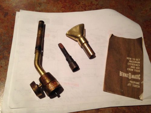 BernzOmatic Propane Jet Torch Kit USA - Solder Pencil JT681 &amp; Flare JT682 - Used