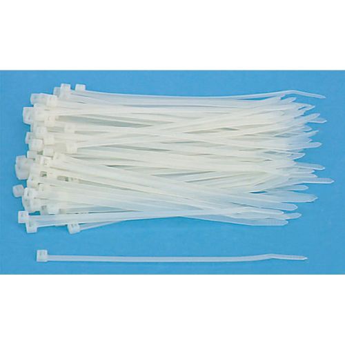 100 pc 73/8 white cable tie