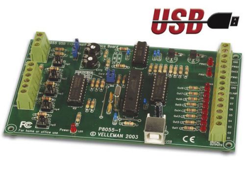 VELLEMAN K8055 USB EXPERIMENT INTERFACE BOARD KIT