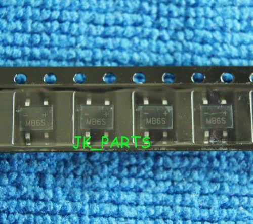 100pcs New MB6S B6S 0.5A 600V Rectifier Bridge Rectifier SMD