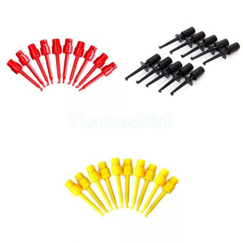 30pcs mini grabber test probe hooks grip clip case for tiny component smd ic for sale