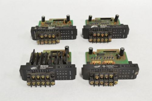 4X GE FANUC ASSORTED IC610MDL175B IC610MDL101A IC610MDL151B I/O MODULE B218811