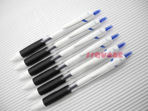 6 x Uni-Ball Jetstream SXN-155 0.5mm Extra Fine Roller Ball Gel Pen, Blue