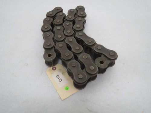 New tsubaki rs140 single strand 1-3/4 in 55 in roller chain b366814 for sale