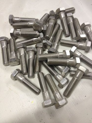 5/8-11x2-1/2 ss hex cap screw, 30 pcs f593c for sale