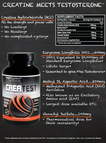 Methyl CreaTest 1 for 35.99 2 for 65.99