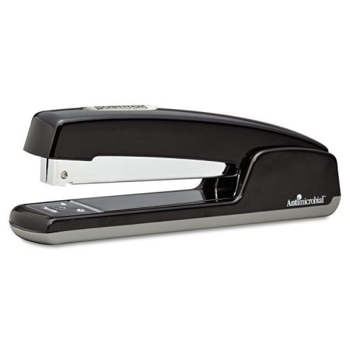 Antimicrobial Full Strip Metal Stapler, 20-Sheet Capacity, Black