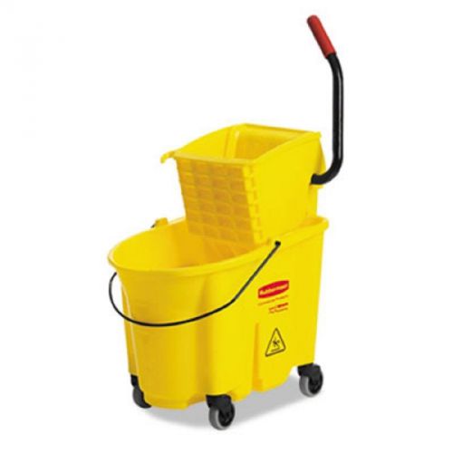 Rubbermaid Commercial WaveBrake Bucket/Wringer, Yellow, RCP 7580-88