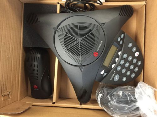 Polycom Soundstation 2 Expandable Conference Phone &amp; Power Supply 2201-16200-601