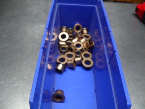 Qty 27 -Oil Impregnated Bronze Flange Sleeve Bearing 1/2&#034; id x 5/8&#034; od x 1/2&#034; L