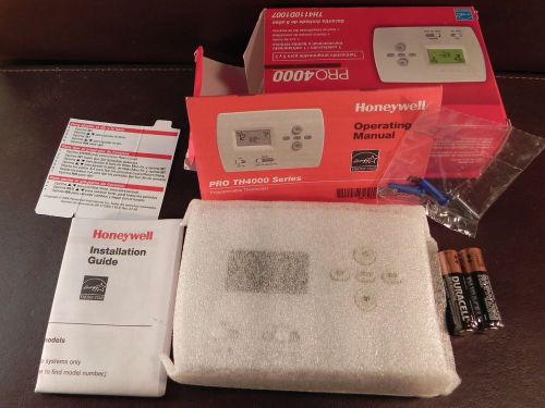 HONEYWELL PRO 4000  5-2 PROGRAMMABLE THERMOSTAT,1 HEAT/1 COOL, HEATPUMP NEW!