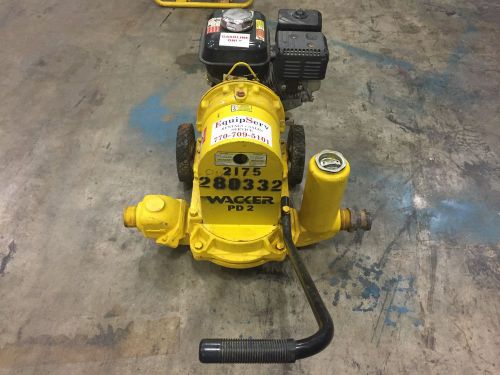 WACKER PDT2A DIAPHRAGM TRASH PUMP 5.5HP HONDA ENGINE WACKER PD2 SLUDGE PUMP