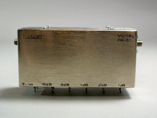 Texscan RF Coaxial Attenuator Model PA 51 Free Shipping - Used