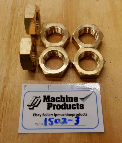 Brass Jam Nuts 7/8-14 - Lot of 6