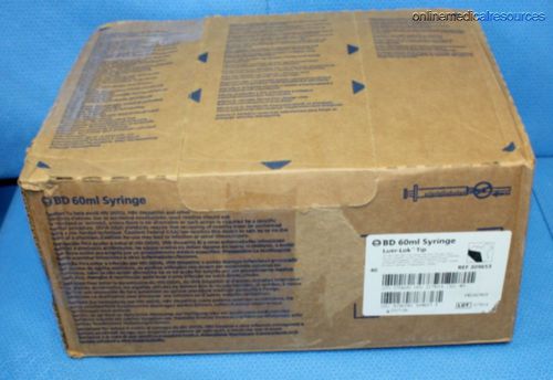 BD Sterile 60 ml / cc Syringes Latex Free Luer 309653 (39) Each 2017-06