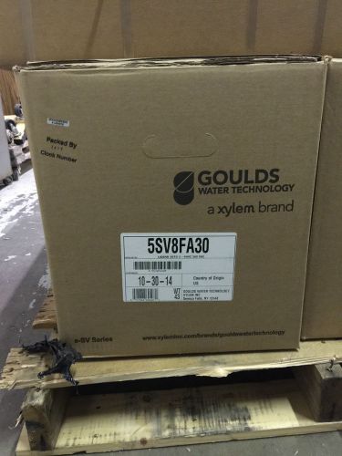 GOULDS 5SV8FA30 8 STG ESV STAINLESS VERTICAL WATER PUMP LIQUID END GRUNDFOS CR5