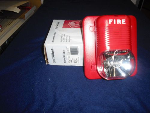 Spectralert p24110  red wall horn/strobe 110cd 24v for sale