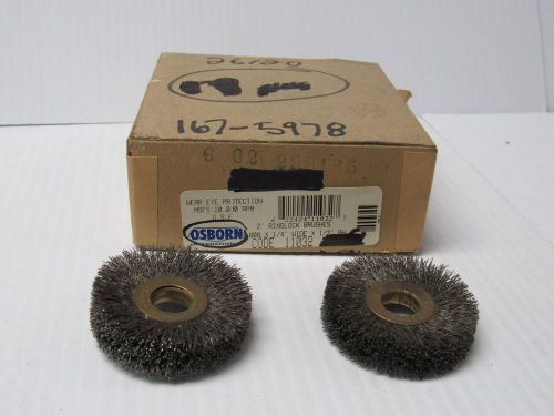 NEW LOT OF 2 OSBORN RINGLOCK BRUSH 11032 2&#034; .008 1/4&#034;W 1/2&#034;AH