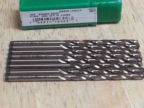 Precision Twist Drill 010309 Jobber Length Drill Bits R10CO Drill Bit 9/64