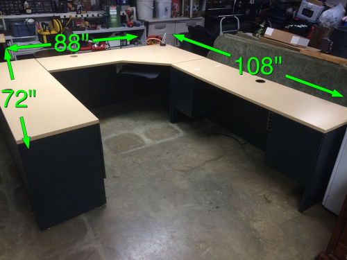 OFFICE MODULAR DESK SUITES With PRINTING STATION U or L Shape or Corner