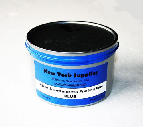 Blue Offset &amp; Letterpress Printing Ink - 2.5 lbs