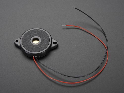 2x adafruit large thin enclosed piezo element buzzer knock sensor tone alarm g12 for sale