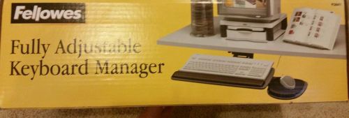 Fellowes Fully Adjustable Keyboard Manager - Slide Out Height Tilt Adjust 93841